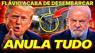 FLÁVIO CHEGA AOS EUA E TRUMP PODE ANULAR ELEIÇÕES