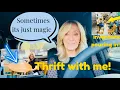 my Thrift CART was FILLED with TREASURE Goodwill thrift with me