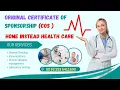 Original Certificate Of Sponsorship COS Home Instead Health Care UK Skilled Worker Visa