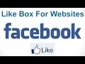 How To Create A Facebook Like Box For Websites