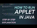 how to run applet program in java vscode java applets part 1 vuzzare
