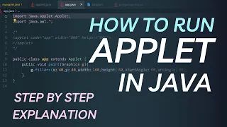 how to run applet program in java vscode java applets part 1 vuzzare