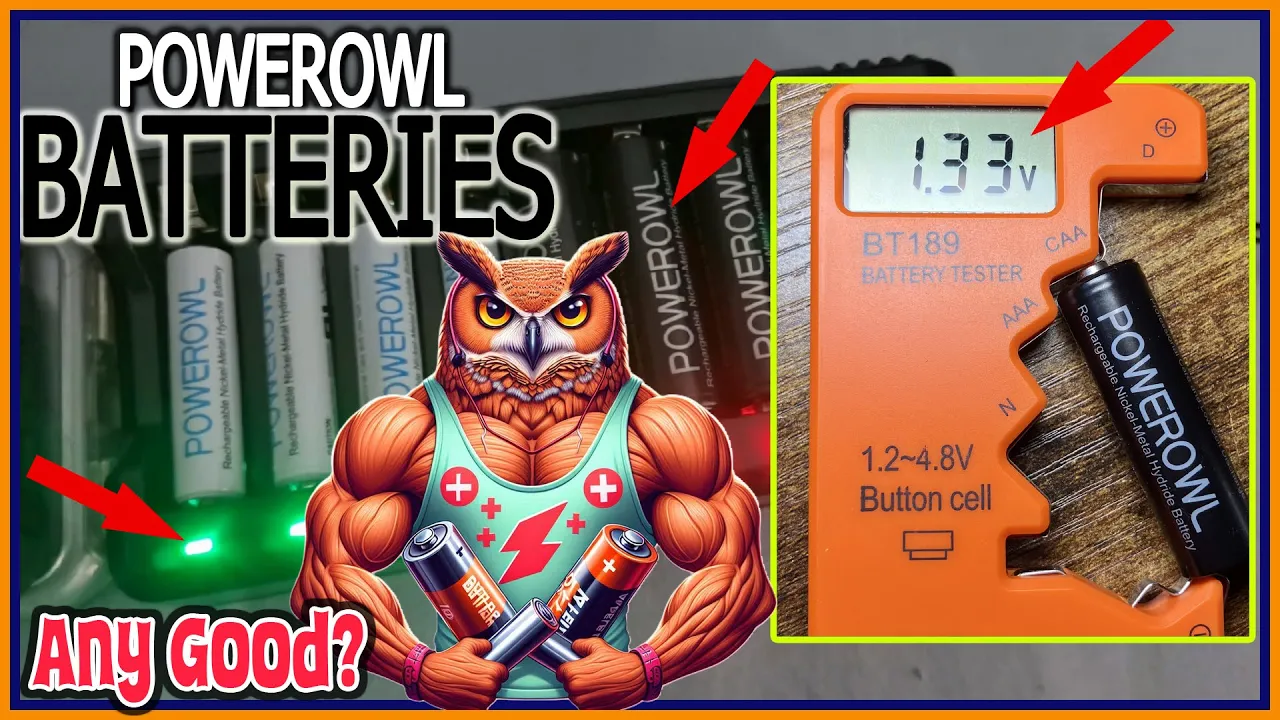 PowerOwl Review! Rechargeable Batteries and USB Charger.