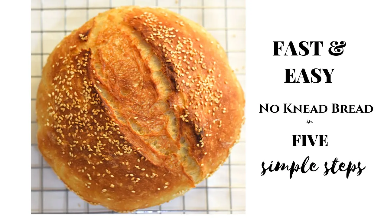 No Knead Bread Dutch oven /No knead bread without Dutch oven : In 5 simple steps