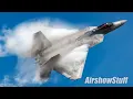 F-22 Raptor and F-16 Fighting Falcon Play Time - Stuart Airshow 2024