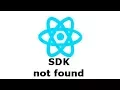 React Native android build failed SDK location not found
