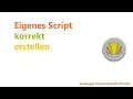 Eigenes Script korrekt erstellen PowerSHELL 5 1 deutsch german