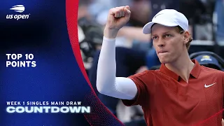 Top 10 Points of Week 1 Singles Main Draw 2025 US Open