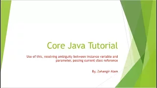 13 Core Java - use of this with live coding Bangla Tutorial