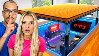 FIZEMOS UM QUARTO SECRETO PARA SE ESCONDER DO NOSSO FILHO