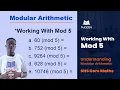 Working With Mod 5 In Modular Arithmetic