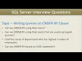 Part 6 SQL Queries - ORDER BY Clause