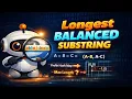Feb 13 2026 - Leetcode Problem Longest Balanced Substring II