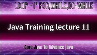 Lec 11 Loop For while do while Java Tutorial for beginner Hindi Core Java To advance Java