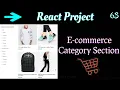 React E-Commerce Category Section Search products filter by Category