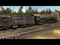 Santa Fe 5011 Class Hauling Coal for PRR