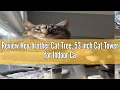 Review Hey-brother Cat Tree 53 inch Cat Tower for Indoor Cats Cat House with Padded Platform Bed