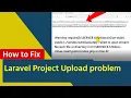 Laravel Project Upload problem Fatal error Uncaught Error Failed opening required