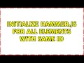 initialize Hammer js for all elements with same id