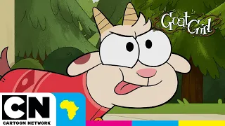 Babysitting a BABY GOAT gone wrong! 🍼🐐| Goat Girl | Cartoon Network Africa