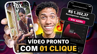 HOW TO CREATE VIDEOS WITH 1 CLICK TO MONETIZE A TIKTOK PROFILE FAST