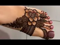 Download Lagu easy mehndi design for feet foot mehndi design//leg mehandi design//feet henna easy