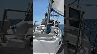 Sailing away from the boat build ⛵️