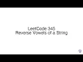 LeetCode 345 Reverse Vowels of a String