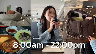 Day in my life as a 29Y👧🏻 สาว introvert อยู่เป็นเพื่อนวันฝนตก, บ้านสุด cozy, ปั่นงานคาเฟ่, ทำอาหาร