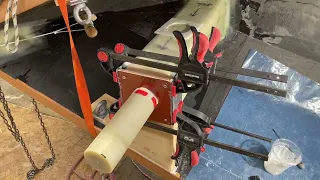 19 Feb 2023  One more small thrust bearing step to 90° at the axis.  Divide and conquer. Important.