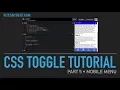 05 CSS Toggle Tutorial Mobile Menu