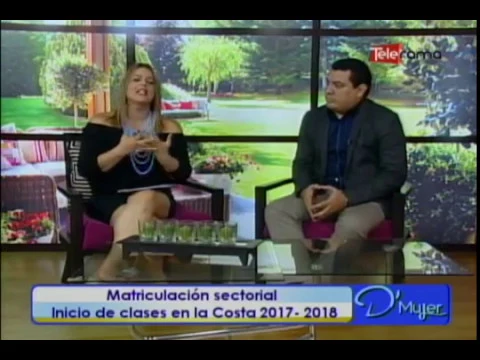 Matriculación sectorial inicio de clases en la costa 2017 - 2018