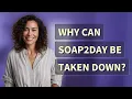 Why can Soap2Day be taken down