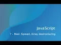 Curso de JavaScript y TypeScript - 7 Rest spread y array destructuring
