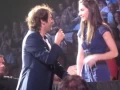 Download Lagu Best audience duet with Josh Groban (multi-angles) - To Where You Are (Maude Daigneault)