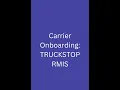 Carrier Onboarding RMIS and Total Control TMS Integration