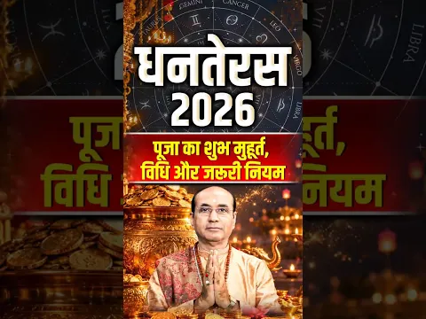 धनतेरस 2026: भगवान धन्वंतरि और माता लक्ष्मी की पूजा का शुभ समय | Dhanteras 2026