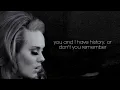 Adele - Rumour Has It (Lyric Video)