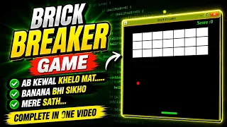 Brick Breaker Game in one Java Swing eclipse IDE