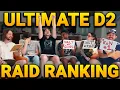 The ULTIMATE Destiny 2 RAID RANKING Tier List