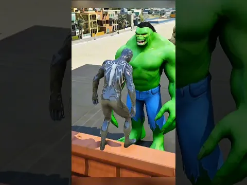 TEAM SPIDER MAN VS TEAM HULK POWER SLAP👋 CHALLENGE | #Shorts | #GTA5 | #spiderman