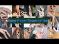 20 best inner finger flower tattoo for finger tattoo for girl 2022