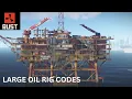LARGE OIL RIG COMPUTER CODES RUST CCTV ID