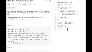 LeetCode 1920 Build Array from Permutation JavaScript