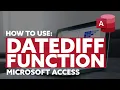 DateDiff Function How To Calculate Exact Age When Given Date Of Birth In Ms Access