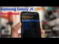 Samsung galaxy J5 (2017) Hard Reset