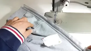 طريقة تركيب السحاب للجاكيت رتوش مع الفرق بين دواسة السحاب العادي 