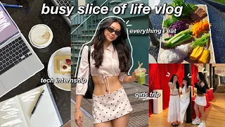 productive days in my life 📓 tech internship, how i balance everything & what i eat in a week