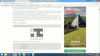 Backtracking Algorithm - Rat In Maze using Java