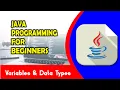 Java Programming Tutorial -4- Variables Data Types 2021
